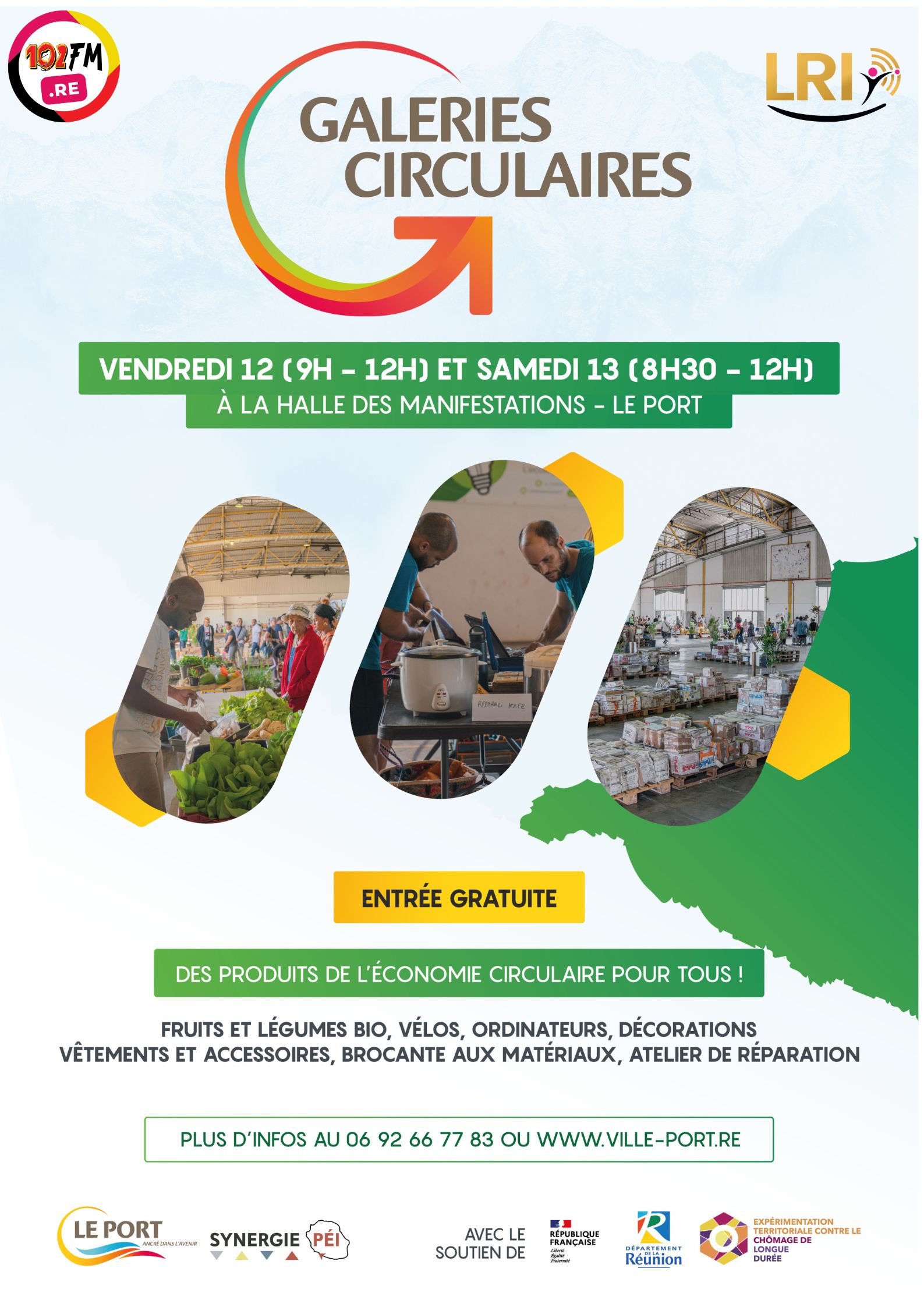Affiche Galeries Circulaire – avec LRI 102FM