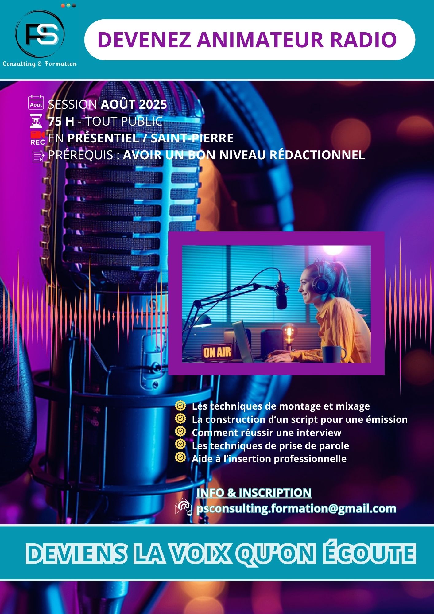 DEVENEZ ANIMATEUR RADIO-affiche